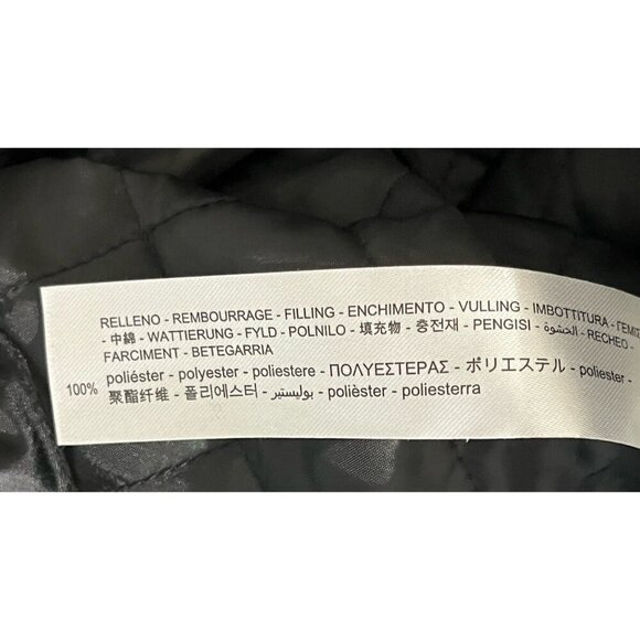 New Zara Black Metallic Pockets Snap Front Insulated Moto Bomber Jacket - Picture 4 of 10